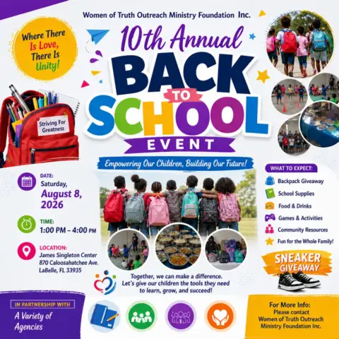 10th Annual Back To School - Women of Truth Outreach Ministry Foundation Inc