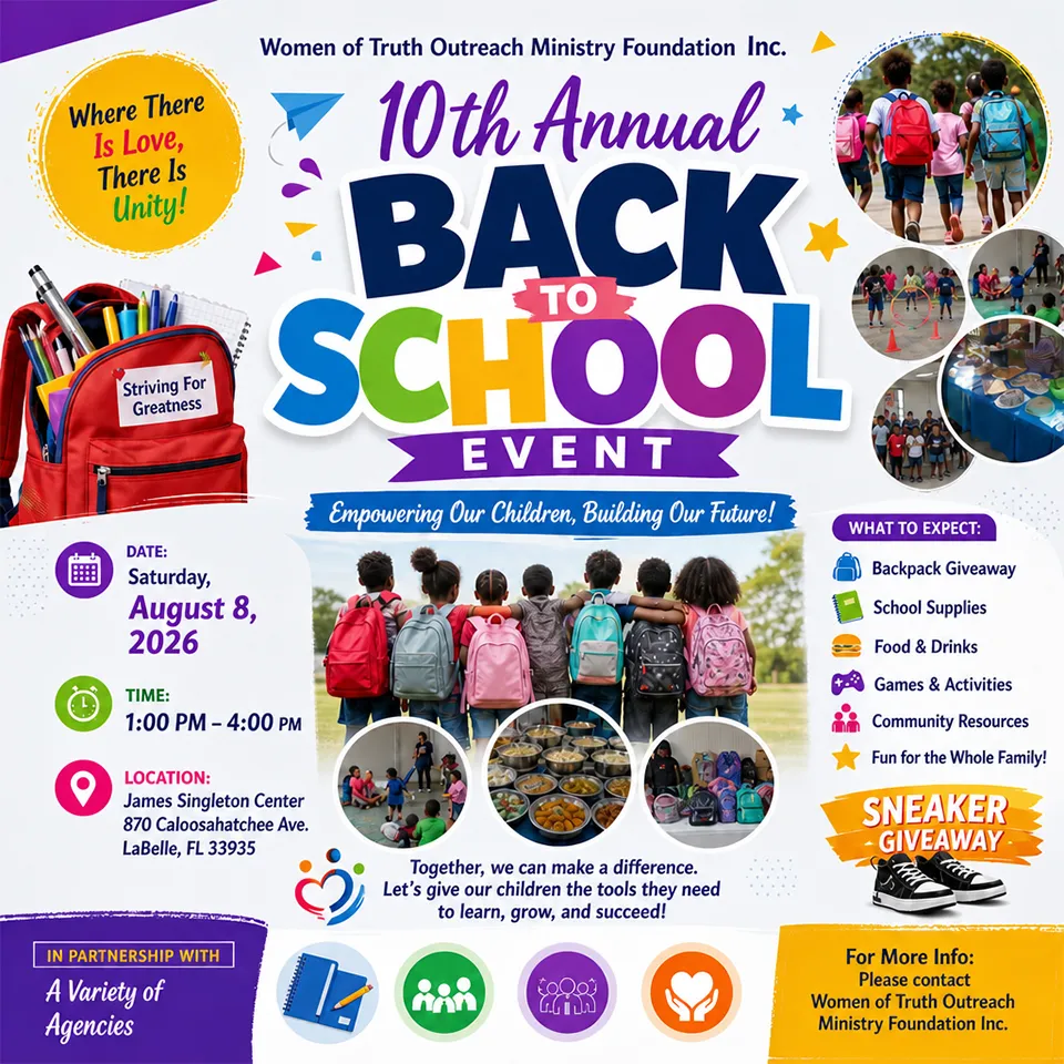 10th Annual Back To School - Women of Truth Outreach Ministry Foundation Inc