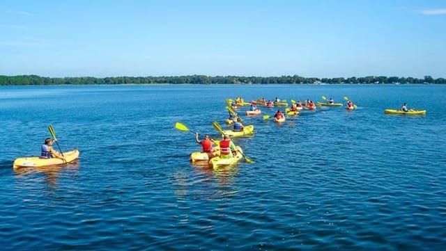 4 H Club kayacking